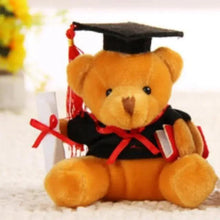 将图片加载到图库查看器，Cute And Charming 9cm Lovely Bear Plush Doll with Graduation Outfit, Realistic Stuffed Baby Doll Teddy Plush Toy for Children and Adult Gift
