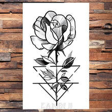 Load image into Gallery viewer, Cute Black Birds Temporary Waterproof Stickers Tattoo Flower Body Elegant Bird Butterfly Style For Womens
