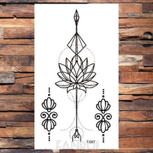 Load image into Gallery viewer, Cute Black Birds Temporary Waterproof Stickers Tattoo Flower Body Elegant Bird Butterfly Style For Womens
