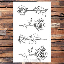 Load image into Gallery viewer, Cute Black Birds Temporary Waterproof Stickers Tattoo Flower Body Elegant Bird Butterfly Style For Womens
