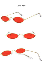 Load image into Gallery viewer, Cute Black Round Style Sun Glasses Design Retro Style Women Sunglasses New Vintage Oval Small Eyewear Metal Light Frame For Female
