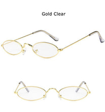 Load image into Gallery viewer, Cute Black Round Style Sun Glasses Design Retro Style Women Sunglasses New Vintage Oval Small Eyewear Metal Light Frame For Female
