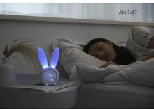 将图片加载到图库查看器，Cute Bunny Ear LED Digital Alarm Clock Electronic Kids Alarm Clock for Kids Children's Alarm Clocks for Girls Boys Bedroom Night Light for Kids Touch Control and Snoozing with USB Sound Control Rabbit Night Lamp Desk Clock Home Decoration
