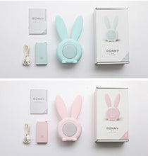 将图片加载到图库查看器，Cute Bunny Ear LED Digital Alarm Clock Electronic Kids Alarm Clock for Kids Children's Alarm Clocks for Girls Boys Bedroom Night Light for Kids Touch Control and Snoozing with USB Sound Control Rabbit Night Lamp Desk Clock Home Decoration
