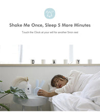 将图片加载到图库查看器，Cute Bunny Ear LED Digital Alarm Clock Electronic Kids Alarm Clock for Kids Children's Alarm Clocks for Girls Boys Bedroom Night Light for Kids Touch Control and Snoozing with USB Sound Control Rabbit Night Lamp Desk Clock Home Decoration
