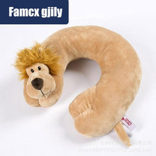 Load image into Gallery viewer, Cute Cartoon Animal U-shaped Memory Travel Pillow Neck Support Headrest Office Car Airplane Sleep  Soft Travel Neck Pillow Animal for Neck &amp; Head Support Cute Wild Life Stuffed Pillow Accessory for Naps Novelty Stuffed Animal For Adults And Children
