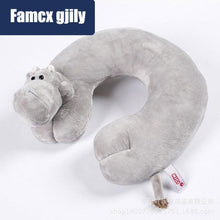 Load image into Gallery viewer, Cute Cartoon Animal U-shaped Memory Travel Pillow Neck Support Headrest Office Car Airplane Sleep  Soft Travel Neck Pillow Animal for Neck &amp; Head Support Cute Wild Life Stuffed Pillow Accessory for Naps Novelty Stuffed Animal For Adults And Children
