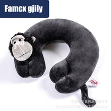Load image into Gallery viewer, Cute Cartoon Animal U-shaped Memory Travel Pillow Neck Support Headrest Office Car Airplane Sleep  Soft Travel Neck Pillow Animal for Neck &amp; Head Support Cute Wild Life Stuffed Pillow Accessory for Naps Novelty Stuffed Animal For Adults And Children
