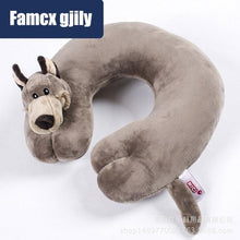 Load image into Gallery viewer, Cute Cartoon Animal U-shaped Memory Travel Pillow Neck Support Headrest Office Car Airplane Sleep  Soft Travel Neck Pillow Animal for Neck &amp; Head Support Cute Wild Life Stuffed Pillow Accessory for Naps Novelty Stuffed Animal For Adults And Children
