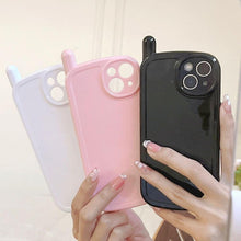 将图片加载到图库查看器，Cute Classic Retro Phone Style Case For iPhone 13 12 11 Pro Max X XR XS 7 8 Plus Shockproof Soft Silicone Cover Ultra Light Solid Color Back Cover Comfortable Grip Unique Design Phone Case
