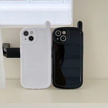 将图片加载到图库查看器，Cute Classic Retro Phone Style Case For iPhone 13 12 11 Pro Max X XR XS 7 8 Plus Shockproof Soft Silicone Cover Ultra Light Solid Color Back Cover Comfortable Grip Unique Design Phone Case
