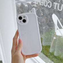 将图片加载到图库查看器，Cute Classic Retro Phone Style Case For iPhone 13 12 11 Pro Max X XR XS 7 8 Plus Shockproof Soft Silicone Cover Ultra Light Solid Color Back Cover Comfortable Grip Unique Design Phone Case
