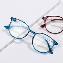 将图片加载到图库查看器，Cute Clear Optical Glasses Frame Women Square Frame Retro Eyeglasses High Definition Reading Glasses Unisex Anti Blue Light Eyeglasses Ultra Light PC Frames Glasses Vision Care Eyewear +1.00~4.00
