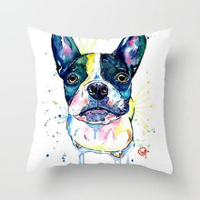 Load image into Gallery viewer, Cute Dog Peachskin Pillowcase Cover Kids Gift  Animals Puppy Pet Dog Painting Cotton Linen Throw Pillow Case Cushion Cover Square Animal Pillow Covers Home Decor Pillows Covers Pillowcase 45x45CM
