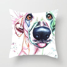 Load image into Gallery viewer, Cute Dog Peachskin Pillowcase Cover Kids Gift  Animals Puppy Pet Dog Painting Cotton Linen Throw Pillow Case Cushion Cover Square Animal Pillow Covers Home Decor Pillows Covers Pillowcase 45x45CM
