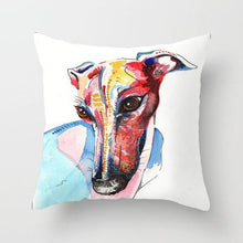 Load image into Gallery viewer, Cute Dog Peachskin Pillowcase Cover Kids Gift  Animals Puppy Pet Dog Painting Cotton Linen Throw Pillow Case Cushion Cover Square Animal Pillow Covers Home Decor Pillows Covers Pillowcase 45x45CM
