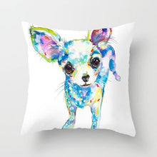 Load image into Gallery viewer, Cute Dog Peachskin Pillowcase Cover Kids Gift  Animals Puppy Pet Dog Painting Cotton Linen Throw Pillow Case Cushion Cover Square Animal Pillow Covers Home Decor Pillows Covers Pillowcase 45x45CM
