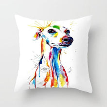 Load image into Gallery viewer, Cute Dog Peachskin Pillowcase Cover Kids Gift  Animals Puppy Pet Dog Painting Cotton Linen Throw Pillow Case Cushion Cover Square Animal Pillow Covers Home Decor Pillows Covers Pillowcase 45x45CM

