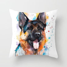 Load image into Gallery viewer, Cute Dog Peachskin Pillowcase Cover Kids Gift  Animals Puppy Pet Dog Painting Cotton Linen Throw Pillow Case Cushion Cover Square Animal Pillow Covers Home Decor Pillows Covers Pillowcase 45x45CM
