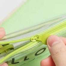 Load image into Gallery viewer, Cute Fruit Theme Pencil Case Unique Design Avocado Pattern Transparent Pencil Pouch School Pencil Bag For Students
