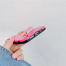 Load image into Gallery viewer, Cute Heart Chain Cute Case Luxury 3D Love Heart Wristband Girl Soft Case For iPhone 14 13 11 12 Pro Max 7 8 Plus Xr X Xs Silicone Phone Cover  Cute Case Luxury Hearts Case Camera Cover Protective Soft Slim Girly Case Designed for iPhone
