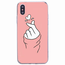 将图片加载到图库查看器，Cute Hearts Pattern Slim Thin Soft Shockproof Silicone Protective Case Case For Iphone 11 Case Cover Silicone Soft Cover For Iphone 5 5s Se 2020 6s 7 8 Plus Xs 11 Pro Max X Xr
