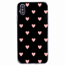 将图片加载到图库查看器，Cute Hearts Pattern Slim Thin Soft Shockproof Silicone Protective Case Case For Iphone 11 Case Cover Silicone Soft Cover For Iphone 5 5s Se 2020 6s 7 8 Plus Xs 11 Pro Max X Xr
