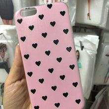 将图片加载到图库查看器，Cute Hearts Pattern Slim Thin Soft Shockproof Silicone Protective Case Case For Iphone 11 Case Cover Silicone Soft Cover For Iphone 5 5s Se 2020 6s 7 8 Plus Xs 11 Pro Max X Xr

