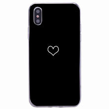 将图片加载到图库查看器，Cute Hearts Pattern Slim Thin Soft Shockproof Silicone Protective Case Case For Iphone 11 Case Cover Silicone Soft Cover For Iphone 5 5s Se 2020 6s 7 8 Plus Xs 11 Pro Max X Xr
