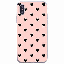 将图片加载到图库查看器，Cute Hearts Pattern Slim Thin Soft Shockproof Silicone Protective Case Case For Iphone 11 Case Cover Silicone Soft Cover For Iphone 5 5s Se 2020 6s 7 8 Plus Xs 11 Pro Max X Xr
