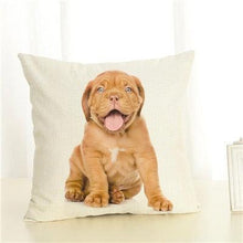 Load image into Gallery viewer, Cute Pet Dog Printed Cushion Cover Linen Pillow Cover Decorative Throw Pillow Cover For Sofa Chair Home
