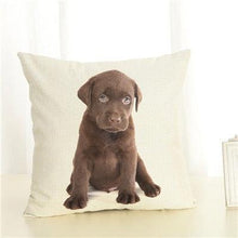 Load image into Gallery viewer, Cute Pet Dog Printed Cushion Cover Linen Pillow Cover Decorative Throw Pillow Cover For Sofa Chair Home
