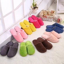 Load image into Gallery viewer, Cute Purple House Slippers Women Winter Cat Fluffy Slides Livingroom Warm Shoes Soft Indoor Cute Animal Flat Indoor Women House Shoes Fluffy Furry Plush Fleece Lined Warm Soft Comfort Shoes
