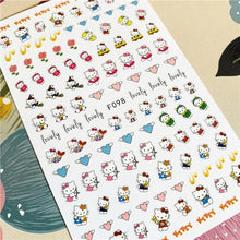 Load image into Gallery viewer, Cute rabbit Cute cat  Japanese Justice Girl 3D Back Glue Nail Sticker Nail Decoration Nail Art Nail Ornament Self Adhesive Nail Decals for Nail Art Decoration Including Hearts Stars Letters Bowknot Leaves Flowers Plants Fruits Butterflies for Woman
