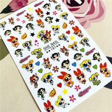 Load image into Gallery viewer, Cute rabbit Cute cat  Japanese Justice Girl 3D Back Glue Nail Sticker Nail Decoration Nail Art Nail Ornament Self Adhesive Nail Decals for Nail Art Decoration Including Hearts Stars Letters Bowknot Leaves Flowers Plants Fruits Butterflies for Woman
