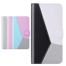 Load image into Gallery viewer, Cute Shockproof Flip PU Leather Wallet Cover Kickstand Card Slots Side Pocket Magnetic Closure Flip Phone Bags For iPhone 13 12 Mini 11 Pro Max XR X XS Max 7 8 6 6S Plus 5 5S SE Color Card Pocket Purse Wallet Case
