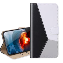 Load image into Gallery viewer, Cute Shockproof Flip PU Leather Wallet Cover Kickstand Card Slots Side Pocket Magnetic Closure Flip Phone Bags For iPhone 13 12 Mini 11 Pro Max XR X XS Max 7 8 6 6S Plus 5 5S SE Color Card Pocket Purse Wallet Case
