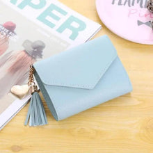 Load image into Gallery viewer, Cute Small Leather Purse For Women And Ladies Fashionable Card Bag Clutch Purse Money Clip Wallet For Females
