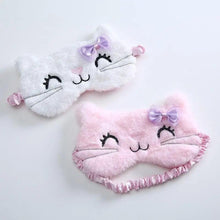 Load image into Gallery viewer, Cute Soft Cat Eye Cover Sleep Mask Comfortable Cartoon Mask Travel Rest Sleeping Aid Eye Patch Sleeping Mask Lightweight Blindfold For Travel
