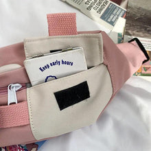 Load image into Gallery viewer, Cute Solid Color Fanny Pack For Girls Trendy Crossbody Chest Bag Belt Waist Packs Workout Traveling Dog Walking Casual Fashion Outdoor Waist Pack Bag Cool Fanny Packs
