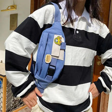 Load image into Gallery viewer, Cute Solid Color Fanny Pack For Girls Trendy Crossbody Chest Bag Belt Waist Packs Workout Traveling Dog Walking Casual Fashion Outdoor Waist Pack Bag Cool Fanny Packs
