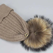 Load image into Gallery viewer, Cute Winter Warm Comfortable Cap Detachable Pom Pom Autumn Super Soft Fashionable Caps For Adults And Kids

