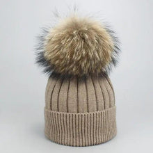 Load image into Gallery viewer, Cute Winter Warm Comfortable Cap Detachable Pom Pom Autumn Super Soft Fashionable Caps For Adults And Kids

