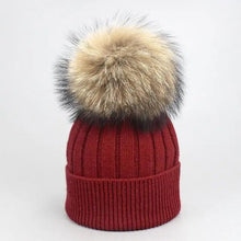 Load image into Gallery viewer, Cute Winter Warm Comfortable Cap Detachable Pom Pom Autumn Super Soft Fashionable Caps For Adults And Kids
