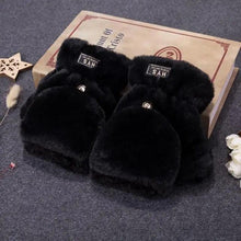 Load image into Gallery viewer, Cute Winter Warm Soft Half Finger Thick One Size Gloves For Women Fashionable Warm Comfortable Stylish Gloves For Girls
