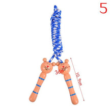 将图片加载到图库查看器，Cute Wood Handle Kids Children Skipping Jump Adjustable Cotton Jump Ropes For Kids Skipping Fitness Rope Wooden Handle Jumping Rope For Children Exercise Workout Activity
