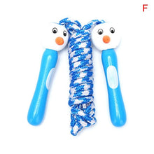 将图片加载到图库查看器，Cute Wood Handle Kids Children Skipping Jump Adjustable Cotton Jump Ropes For Kids Skipping Fitness Rope Wooden Handle Jumping Rope For Children Exercise Workout Activity
