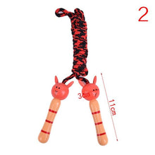 将图片加载到图库查看器，Cute Wood Handle Kids Children Skipping Jump Adjustable Cotton Jump Ropes For Kids Skipping Fitness Rope Wooden Handle Jumping Rope For Children Exercise Workout Activity
