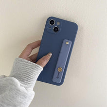 Load image into Gallery viewer, Cute Wrist Strap Soft Silicone Slim Protective Case with Strap Cover Square Silicone Phone Case For iPhone 11 13 12 Pro XR XS Max X 6 6s 7 8 Plus SE2 Candy Colors Soft Back Cover
