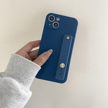 Load image into Gallery viewer, Cute Wrist Strap Soft Silicone Slim Protective Case with Strap Cover Square Silicone Phone Case For iPhone 11 13 12 Pro XR XS Max X 6 6s 7 8 Plus SE2 Candy Colors Soft Back Cover

